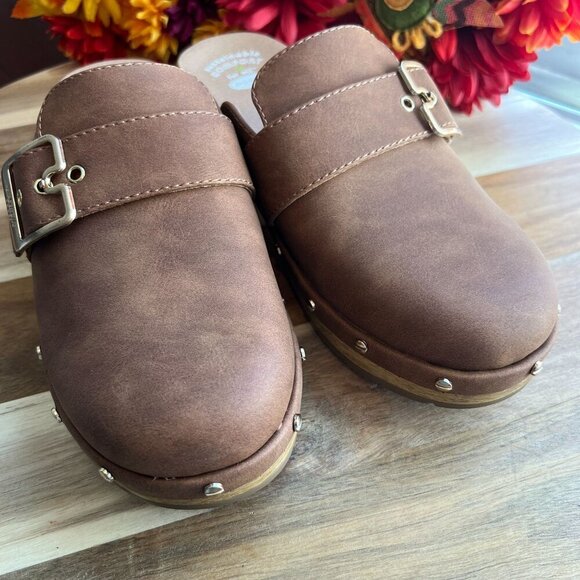 Dr. Scholl's Womens Classic Clog Platform 70's Vibes Mules 8US Brown - Picture 4 of 11